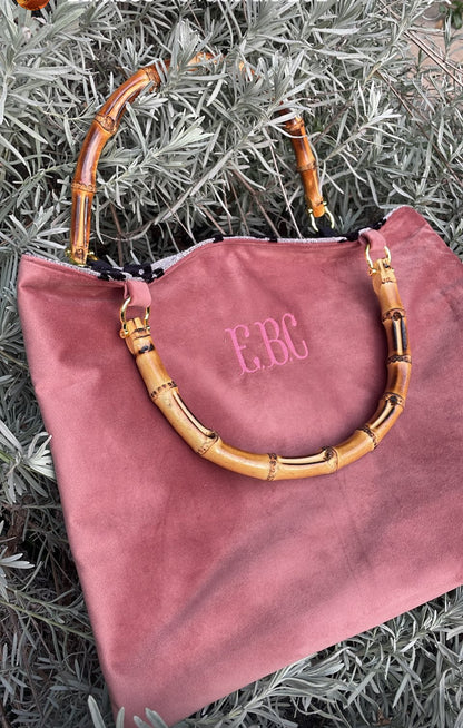 Borsa con Manico in Bambù – Personalizzabile, realizzata a Mano