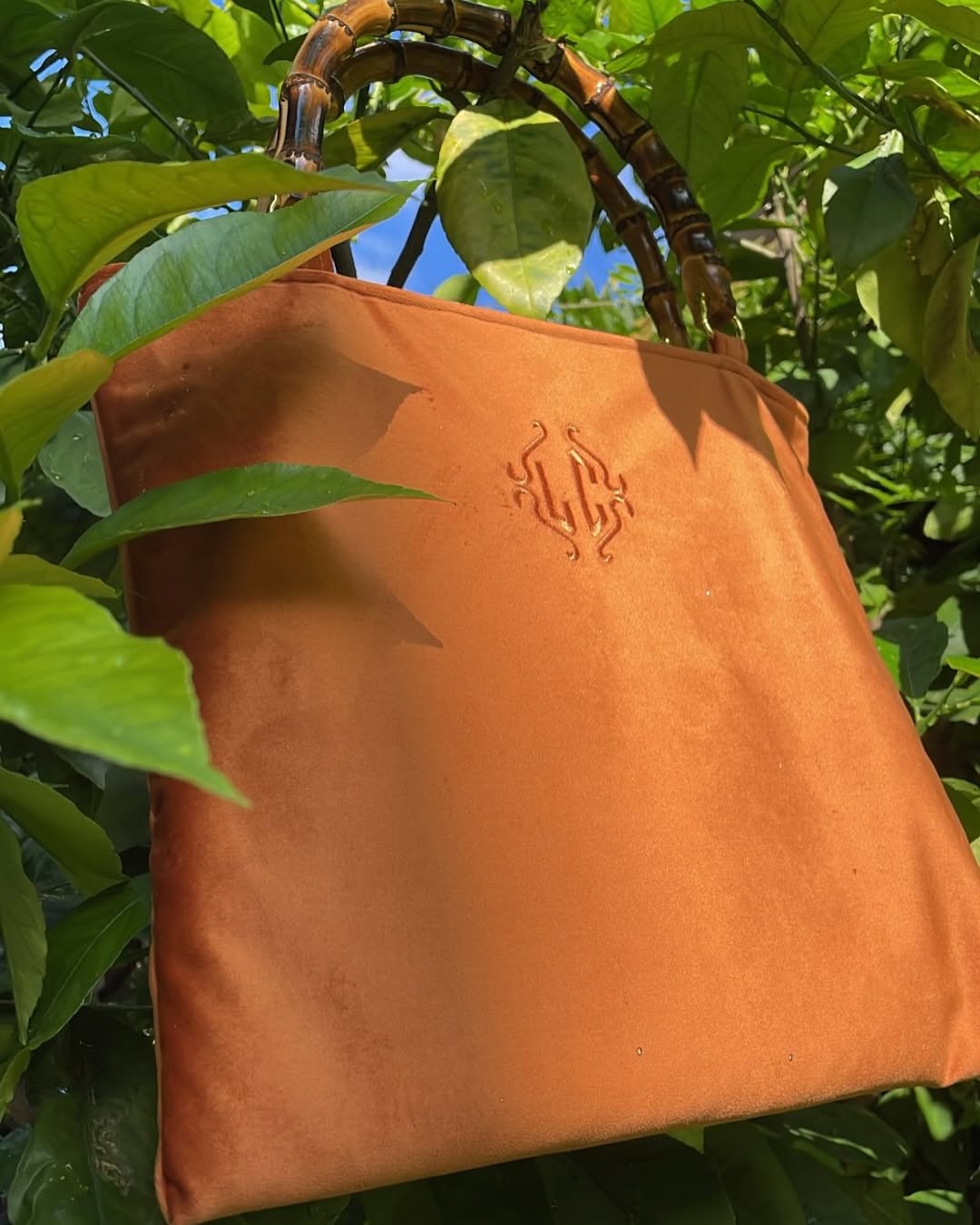 Borsa con Manico in Bambù – Personalizzabile, realizzata a Mano