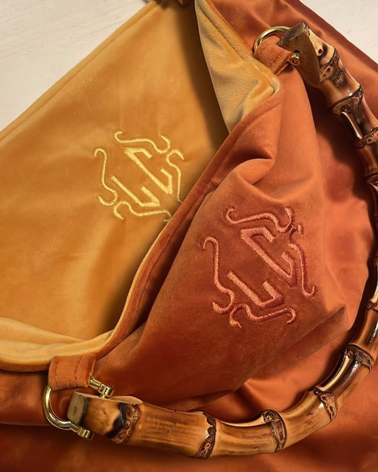 Borsa con Manico in Bambù – Personalizzabile, realizzata a Mano