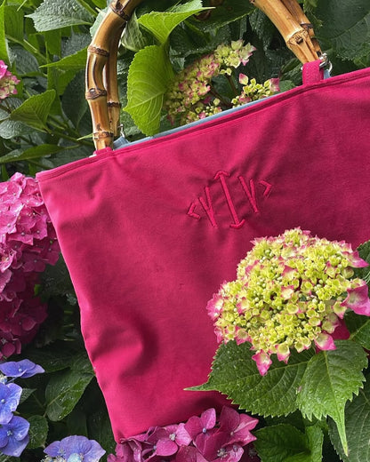 Borsa con Manico in Bambù – Personalizzabile, realizzata a Mano