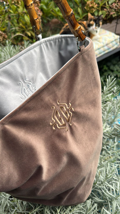 Borsa con Manico in Bambù – Personalizzabile, realizzata a Mano